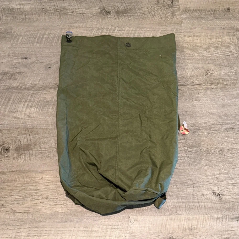 Vintage US Military Nylon Duffel Bag Type II Olive Drab DLA100-85-C-4151 36x24